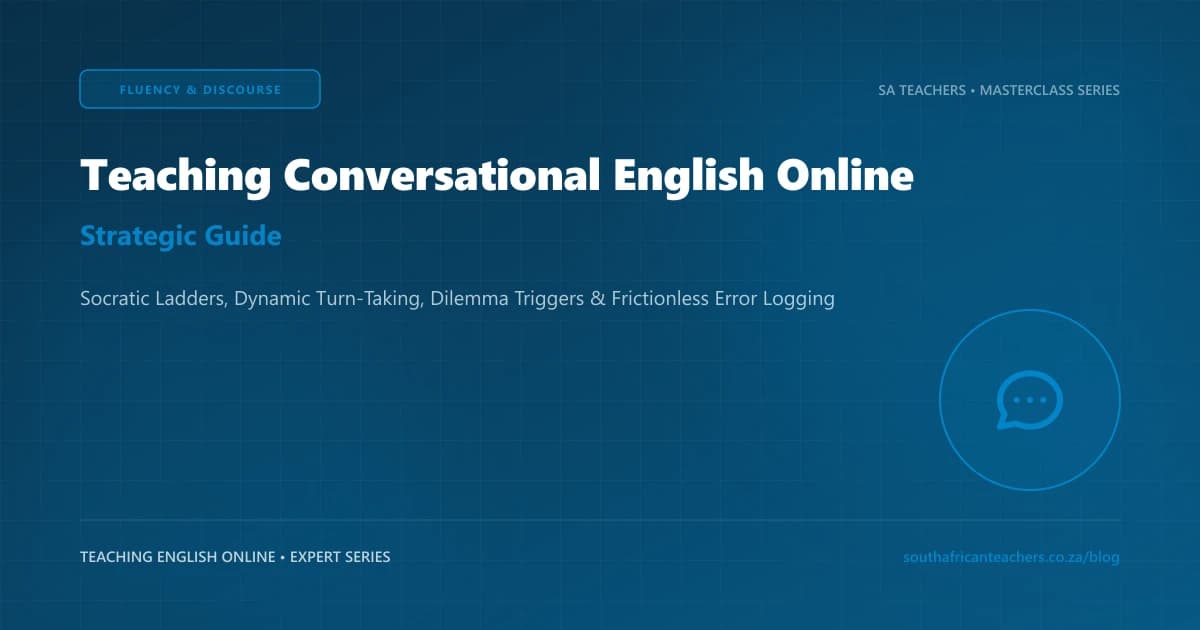 How to Teach Conversational English Online Without Awkward Silences: Dynamic Discourse Systems