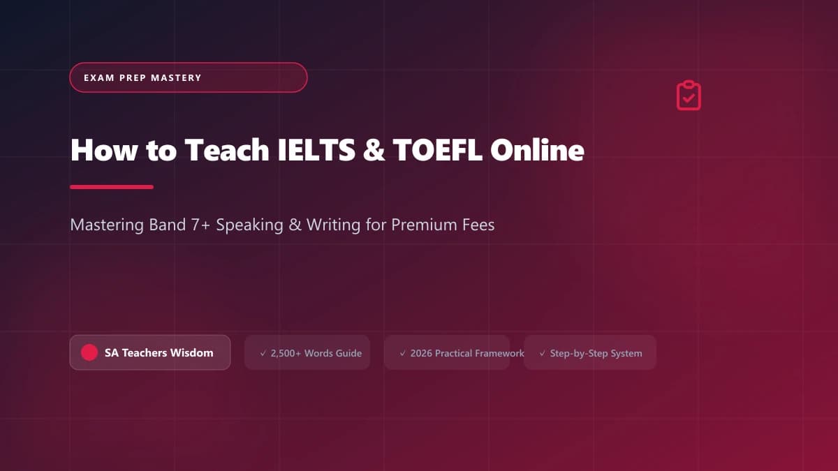 How to Teach IELTS and TOEFL Exam Preparation Online for Premium Hourly Rates